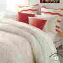 C114-010-qcm Dkny Urban Sanctuary Ivory Coral Full Queen Cotton Comforter Set