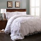 C12390p13-000 Lush Decor Serena White Queen Comforter Set 848742012390