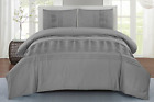 C75884grk Palmer Pleated Cotton Comforter Set In Grey King 810092032335