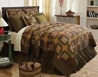 Cabin Vhc Brands Tea Patchwork Quilt Shams 3pc Bedding Set Queen Green Plaid Log 841985030183