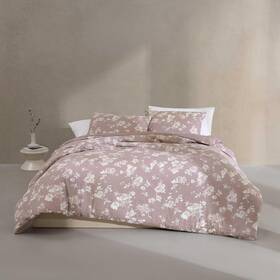 Ushsa51304677 Calvin Klein King Comforter Set Floral Soft Bedding Shams Oeko-tex Eternity Pink