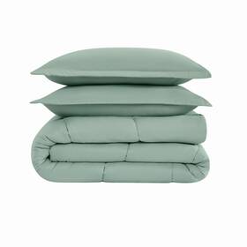 Cannon 783048296863 Heritage Solid 3 Piece Down Alternative Comforter Set
