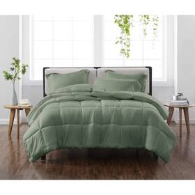 81462279 Cannon Twin/twin Xl 2pc Solid Comforter Set Green - Heritage