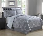 Carlisle-gray King Linen 8 Piece