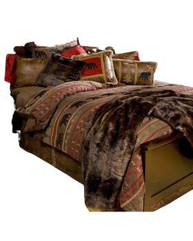 Jb4001 Carstens Home Bear Country Queen Bedding - 5 Piece Set