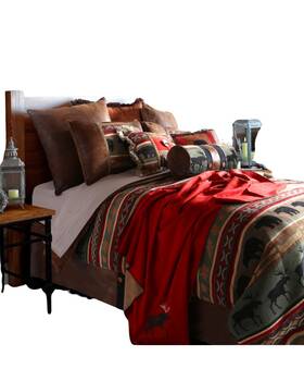 Jb6124 Carstens Home Backwoods Queen Bedding - 5 Piece Set