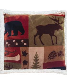 Jp525 Carstens Home Patchwork Lodge Plush Throw -