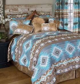 Jw250 Carstens Inc. Wrangler Woven Chenille 5-piece Rustic Western Bedding Comfort