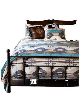 Jw279 Carstens Inc. Wrangler Lone Mountain Southwestern Plush Sherpa 3-piece Bedding Set
