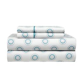 Casa 784857907506 7pc Solid Reversible Comforter Set Dark Teal King
