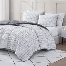 Wm10cftr-qn-wpne Casa Platino Queen Comforter Set - Pre-washed Duvet Insert And 2 Pillow Shams Brushed Micr