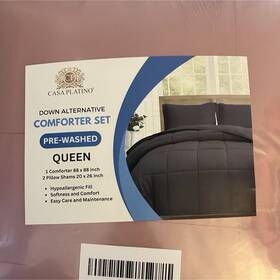 X003zpfe7h Casa Platino Down Alternative Comforter Set Queen Rose Dawn Hypoallergenic