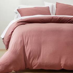 81106849 Casaluna Full/queen Jersey Duvet Cover And Sham Set Rose -