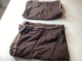 91235047 Casaluna Heavyweight Linen Blend Sham Dark Fig - Lot Of 2 Standard
