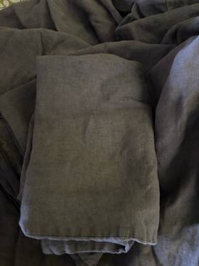Casaluna-81120938 Casaluna Full/queen 100% Linen Duvet Cover And Pair Standard Shams Set Gray