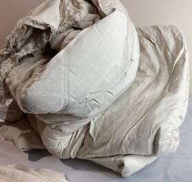 Mc-5554409 Casaluna King/cal King Heavyweight Linen Blend Comforter And Sham Natural Beige