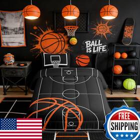 B0b771xnwk Castle Fairy Kids 3d Basketball Bedding Set King Sizeball Court Sports Games