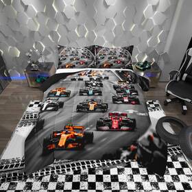 B0d9pt23tw Castle Fairy Racing Car Bedding Set Full Size Extreme Sports Theme Comforter