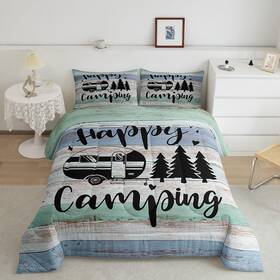 Wws5855bzyqq-full Castle Fairy Truck Camper Accessories Comforter Set Bedding Sets Youth Teens Happy