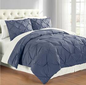 108620-fq-ind Cathay Home Inc. Premium Collection Pintuck 3-pc. Comforter Set Full/queen - In