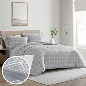 108646-gre-t Cathay Home Basic Bedding Essential Ultra Soft Lightweight 5pc Wrinkle Resistant Mic