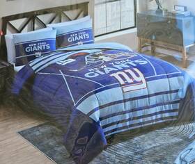 Cathay Sports 840970181329 Nfl New York Giants Full/queen Sized Bedding In A Bag -officially Licensed