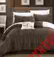 Cb126 Hme Brown Master Bedroom Bedding Luxury Queen Size 7 Piece Comforter Set Home Decor 701354878948