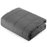 Ccwb-6080-15lb-gray Clara Clark New Weighted Blanket Premium Heavy Cotton With Glass