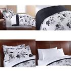 Cf 8pc Opp Q Mainstay Black White Floral Bed In Bag 743724880373
