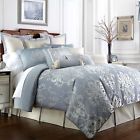Cfnbdgw40004kg Waterford Linens Newbridge Blue Reverible King Comforter 038992017775