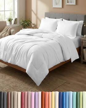 Cgk Unlimited 056794209995 Full Comforter Set - 7 Piece Bed In A Bag Size Down Alternativ