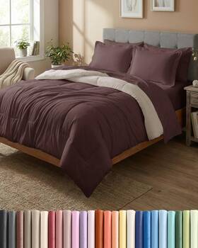 Cgk Unlimited 056794240660 Full Comforter Set - 7 Piece Bed In A Bag Size Down Alternativ