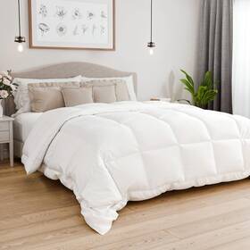Cgk Unlimited 060937141004 Twin Size White Alternative Down Comforter - Warm And Lightweight Luxury A