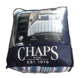 Pa-29726 Chaps Home King Comforter 4 Pieces By Ralph Lauren 2 Pillows Shams