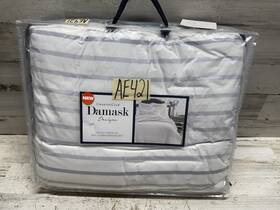 1001811597tw Charter Club Seersucker Ombre Stripe Twin Xl Comforter Set - White/gray New