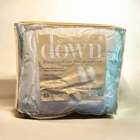 13315qrt Charter Club Premium White Down Comforter Full/queen Medium Weight 400 Tc