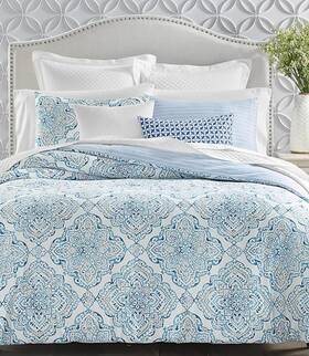 Charter Club 194136752701 Damask Designs Coastal Medallion 3-pc. Full Queen Comforter Set.nwt