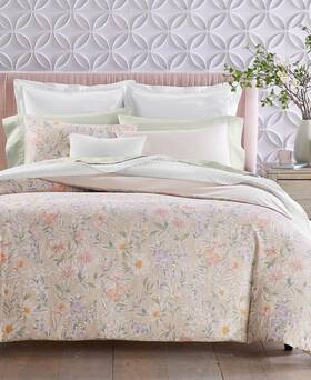 Charter Club 194145256917 Border Garden 3pc. King Comforter Set Beige