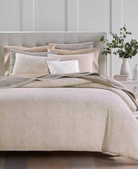 Charter Club 194145716893 Damask Floral Ogee King Comforter Set Khaki Tan Holidays