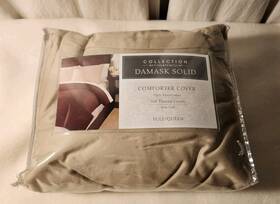 Charter Club 732994990554 Damask Comforter Cover 500 Tc 100% Pima Cotton Full/queen