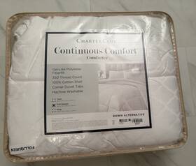 Charter Club 733001770343 Continuous Comfort 350 Thread Count Down Alternative Comforter Q