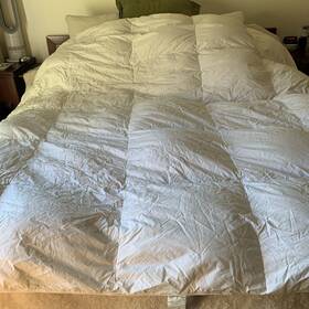 Charter Club 750105134420 Premium White Down Medium- Heavy Weight Comforter Full / Queen Used