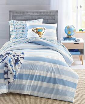 100142628tw Charter Club Kids Closeout Clip Jacquard 2-pc. Comforter Set Twin/twin Xl