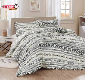 Chezmoi Collection 726084092402 Colby 3-piece Southwestern Tribal Lodge Comforter Set Queen