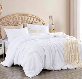 Chezmoi Collection 840079146151 Wilmer 3-piece Waffle Weave Comforter Set - Soft And Cozy All Season Bedding