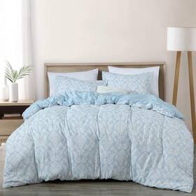 Chezmoi Collection 840079150752 Floral Medallion Comforter Set Twin Size - Lightweight Bedding For All Seasons