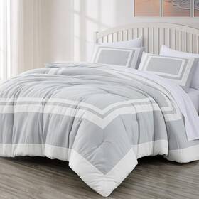 B0d1j7xmg3 Chezmoi Collection Wyatt 7-piece King Bed In A Bag Comforter Set Sheets Hotel