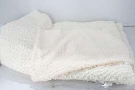 2d2181c1iv Chf Industries G.h. Bass Plush Sherpa Fluffy Soft Solid Pinsonic Cozy Comforter Set Twin Ivory