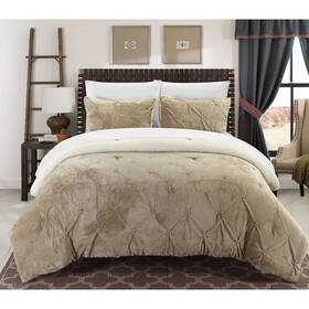 Chic Home 840444148001 Josepha 2 Piece Twin Soft Comforter Set Beige Size X Long Nwb