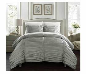 Chic Home 843145111602 Designs 3-piece Aurora Comforter Set Queen - Gray T4101176